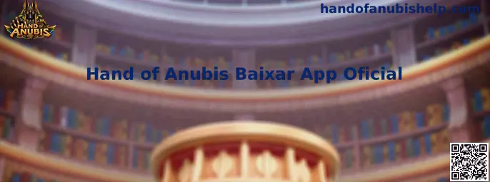 Interface oficial do aplicativo Hand of Anubis