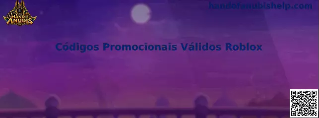 Códigos Promocionais Válidos Roblox
