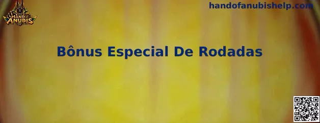 Demonstração do recurso Bônus Especial De Rodadas no jogo Hand of Anubis